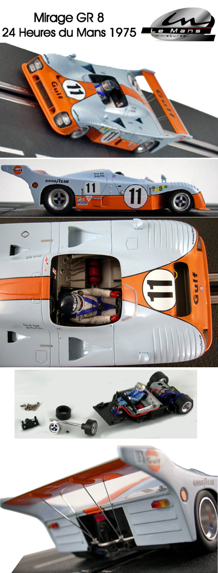 LeMans Miniatures 132045/11M Mirage GR8, Gulf, LeMans winner 1975