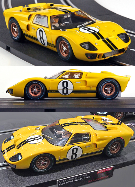 Carrera 23779 Ford GT40 MkII, Yellow #8 1966, Digital124