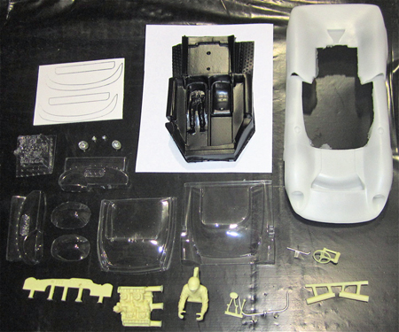 Top Slot 3009 Lola T70 CanAm body kit, 1/24 scale