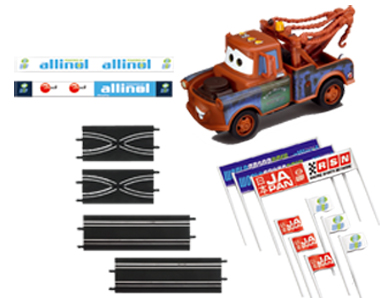 Carrera 61652 GO! Mater accessory set, Cars 2, 1/43 scale