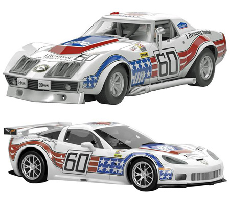 Scalextric C3368A Corvette 60th anniversary 2-car set