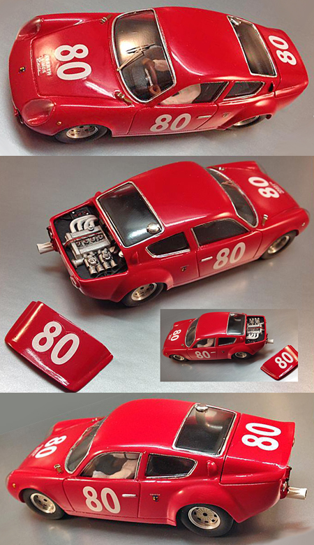 Proto Slot CB069/1P Abarth-Simca 200TC, red, painted body kit