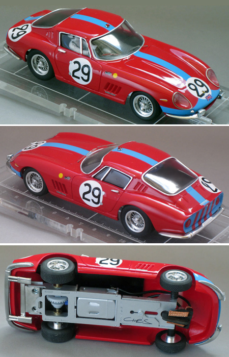 PSK 003-1-RTR Ferrari 275GTB, red, LeMans 1966 